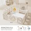 Baby Playpen and Crawling Mat: Indoor Infant Safety Fence for Living Room Floor.