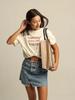 100% Cotton Loose Fit American Style Letter Print T-Shirt