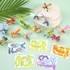 10 szt. 3D DIY Ręcznie Robiona Kartka Papierowa Kartka Papierowa Poznawcza Puzzle 3D Papierowe Puzzle Jigsaw Owady Impreza
