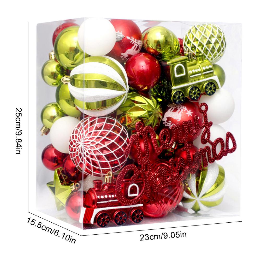 

65 шт. Рождественские шары, украшения, небьющиеся шары, украшения на Хэллоуин, декоративные украшения, венок на дерево