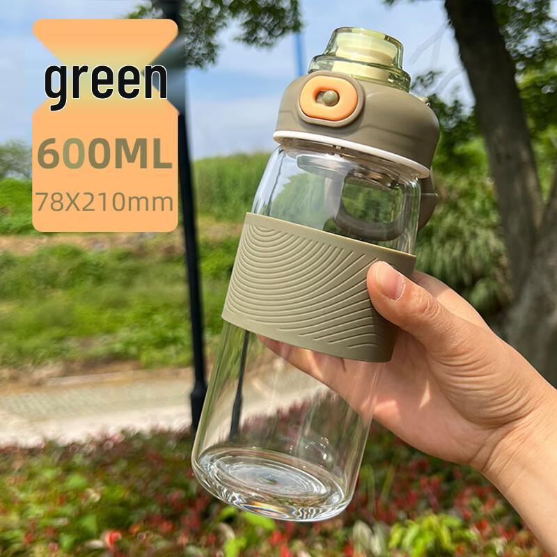 SX Large Capacity Single-Layer Borosilicate Glass Sport Water Bottle