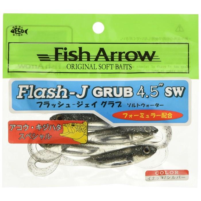 Fish Arrow Flash J Grub 4.5SW #112 Inakko/S 4.5 inch