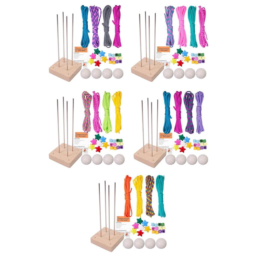 Paracord Jig Balls Crochet Kit Crochet Material Package with Crochet Hooks