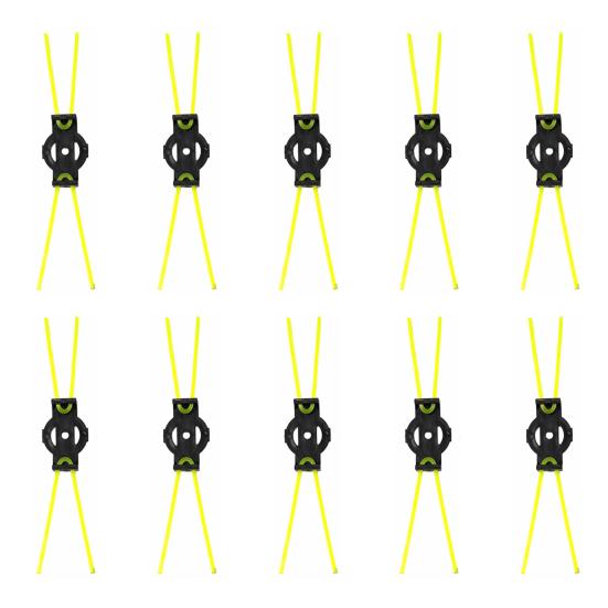 10Pcs Nylon Grass Trimmer Head Blades Replacement Parts Universal Simple Installation Lawn Mowing Cutter Accessory