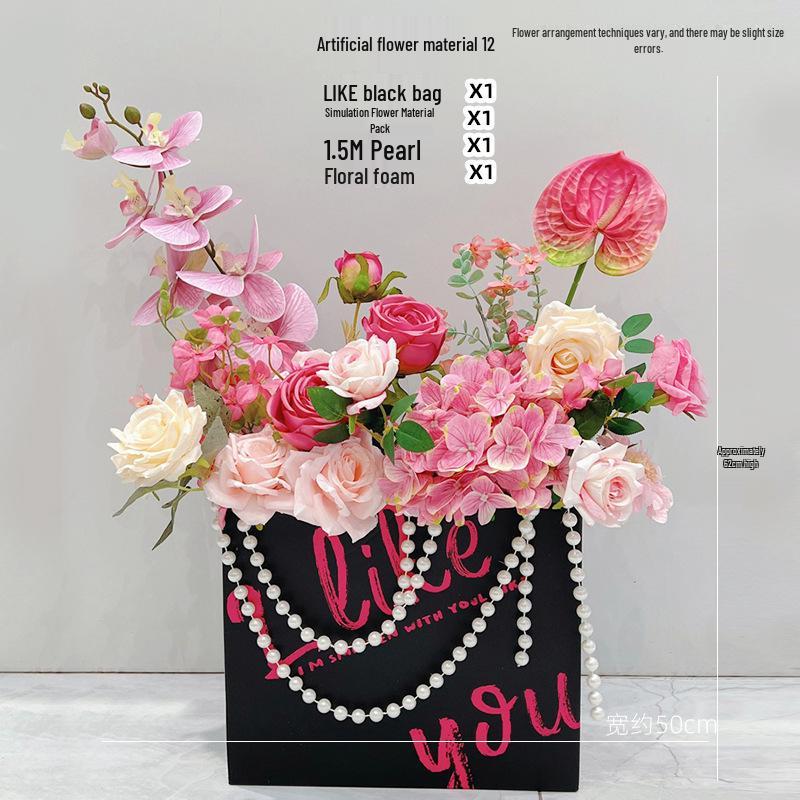 Romantic Wedding Aisle & Table Flower Arrangement: Floral Art Bouquet and Ornaments