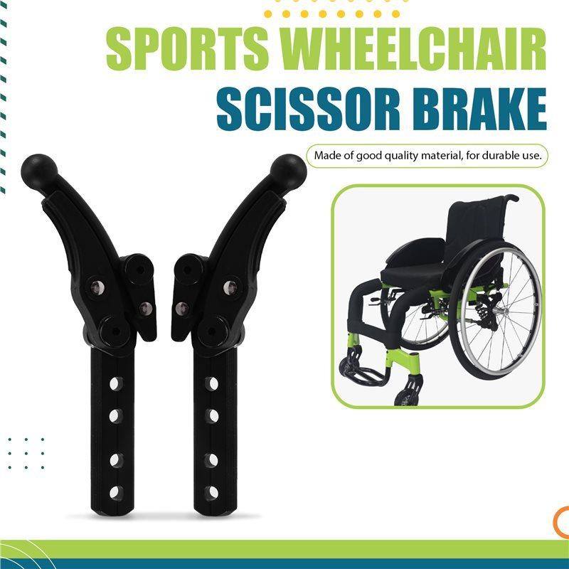 Aluminum Alloy Wheelchair Hand Brake Spare Parts Pair Wheelchair For Sports Manual Wheelchair