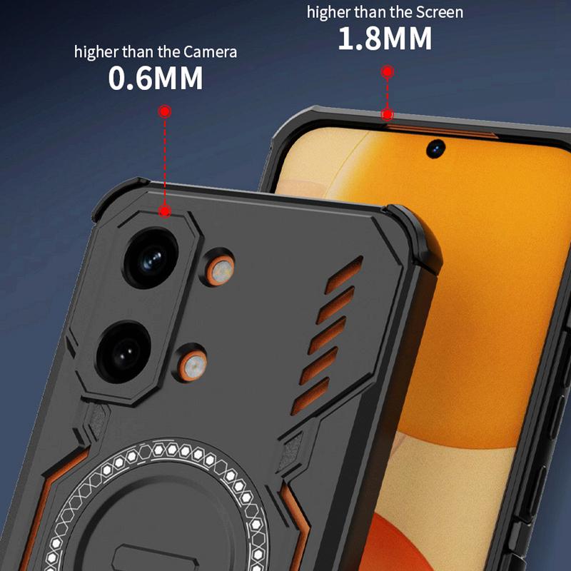 KEYSION Hollow Heat Dissipation Case for Xiaomi POCO X8 Pro Max TPU+PC Magnetic Cooling Shockproof Phone Cover for POCO X8 Pro