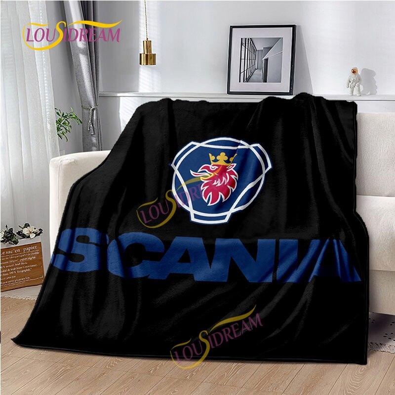 Pătură de aruncat Camion Scania Cearșaf de casă Husă de canapea Living Birou Pătură moale Casual Lavabilă Pătură termică