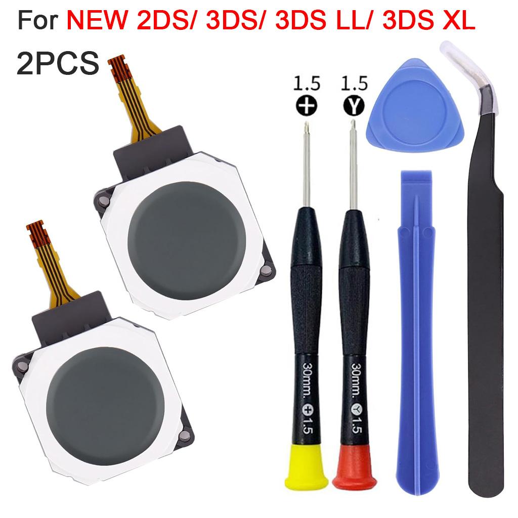 3D Analog Joystick Thumb Stick Replacement, Repair Parts for Nintendo 3DS, 2DS XL, 3DS XL LL Console