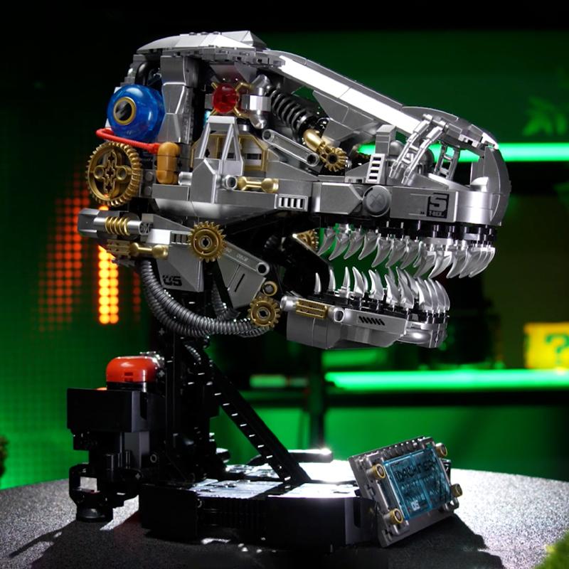 

Mechanical Dinosaurs Building Blocks Model Simulated Electric Toys Christmas Gifts for Boys Kids Children Technical Toy Ornament