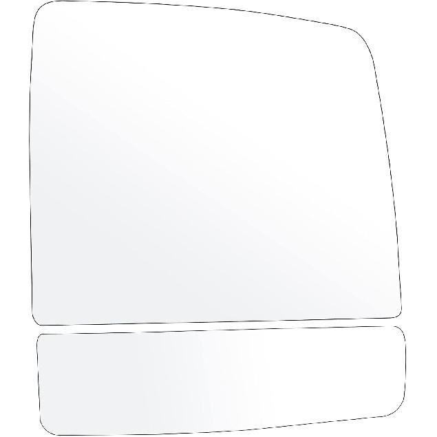 Towing Mirror Glass Fitss 1999-2018 For Chevy Silverado For GMC Sierra 1988-1998 For Chevy/For GMC C1500/K1500 Non-Heated Right Side Lower onvex