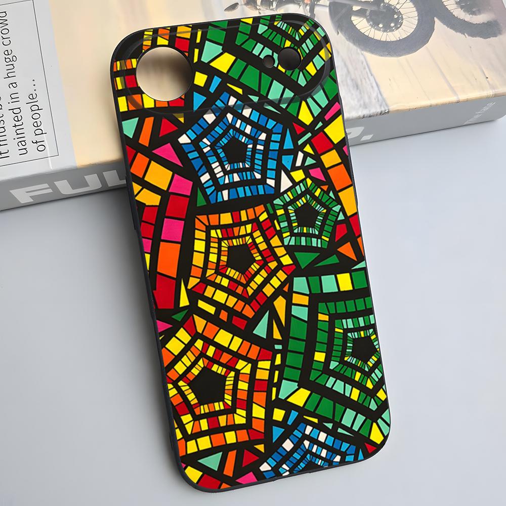 

African Wax Print Design Phone Case For IPhone 17 Pro Max 16 15 14 Pro Max 13 11 X Xs Xr 8 7Plus Silicone Cover iPhone 12 Pro