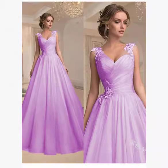 2023 Spring/Summer V-Neck Strapless Mesh Evening Dress, Elegant European & American Long Skirt