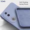 Luxury Square Liquid Silicone Case for VIVO V50 VIVOV50 5G 6.77" Global 360 Soft Phone Cover Waterproof Bag Coque Armor