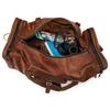 24" Herre Ekte Skinn Reise Duffel Gym Vintage Bagasje Overnattingshelgveske