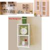 Contemporary Wooden Wall Shelf With Modular Grid Design For Bedroom Storage And Decor