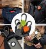 Heavy Duty Retractable Keychain with Steel Cable Carabiner Clip Anti-Lost Pull Reel Lanyard for Outdoor Sports Tools Keys ID Bad