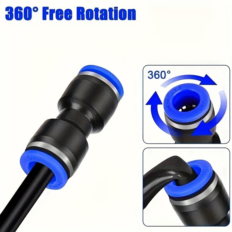 80pcs Quick Connect Air Hose Fittings Kit - Metal Push-to-Connect Pneumatic Connectors, Universal Thread, Leak-Resistant