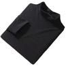 Men's Korean Fleece Set: Long Sleeve, Long Pants, High Neck, Double-Sided, Warm Base Layer for Autumn and Winter
