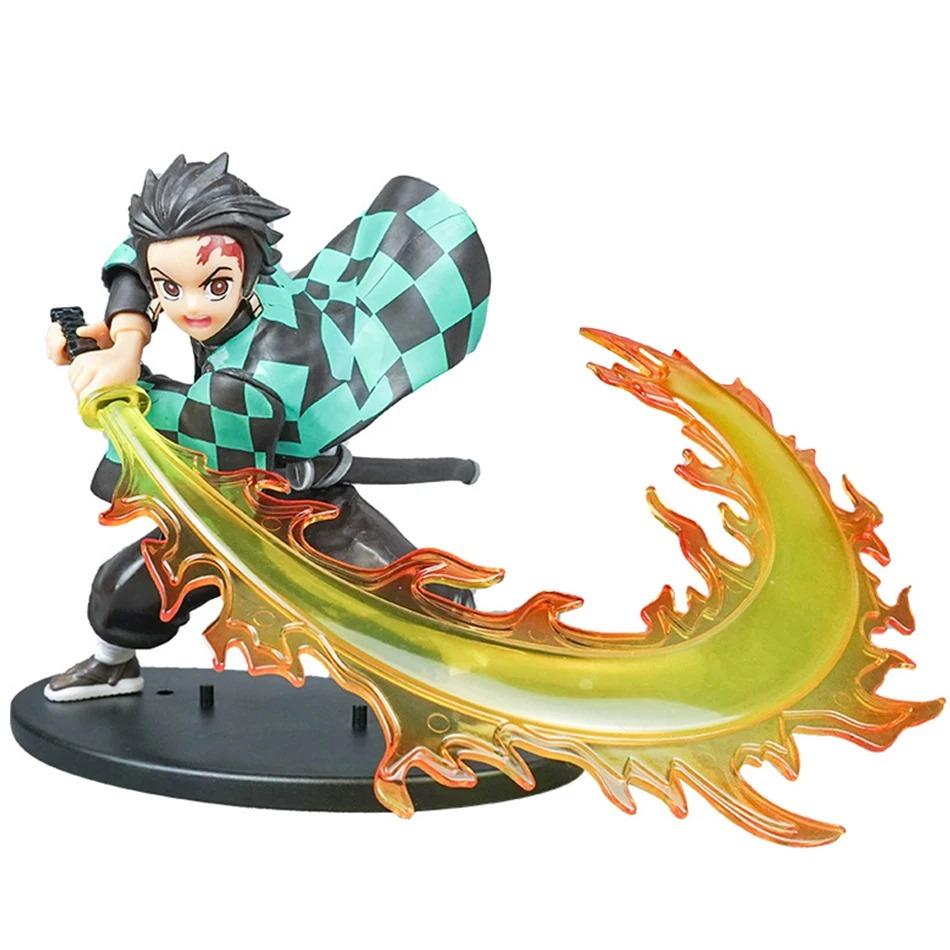 14-22cm Demon Slayer Anime Figure Tanjirou Agatsuma Zenitsu Kyoujurou Model Action Toy Kids Gift PVC collection for Poseable Articulated Scale 2