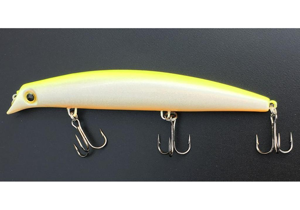 Cracked Wave Minnow Fishing Lure, 12cm/12.5g - Sea Fishing Bait with Hook