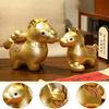 Golden Horse Plush Doll Horse Brings Wealth Zodiac with PP Cotton Filling Chinese New Year 2026 Gift for Home Decor & Blessings