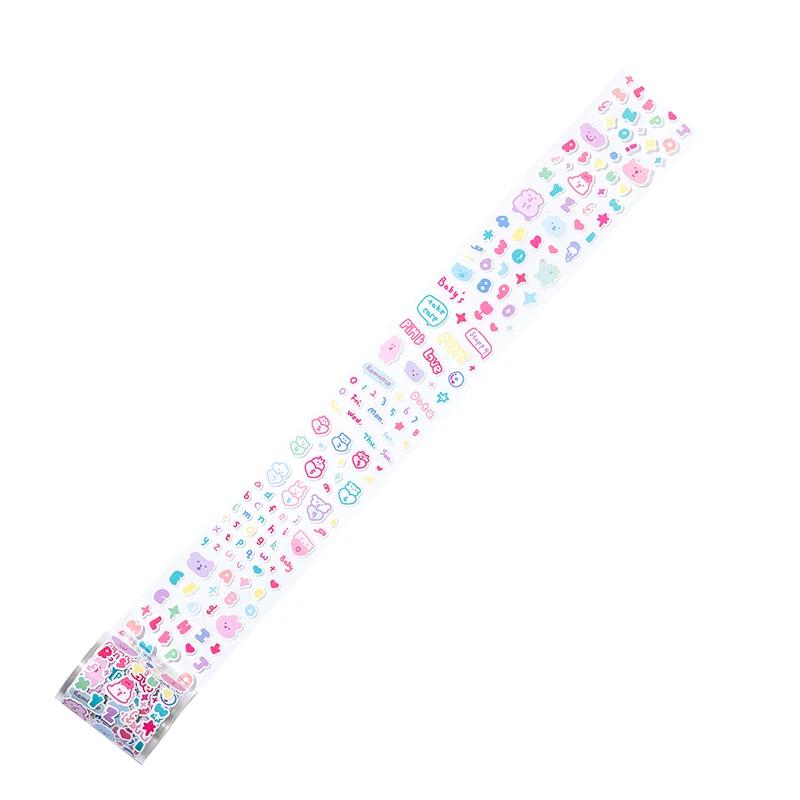 

Mr. Paper 200cm Cute Small Pattern Tape Simple Handbook Decorative Stickers Cute Stationary Supplies