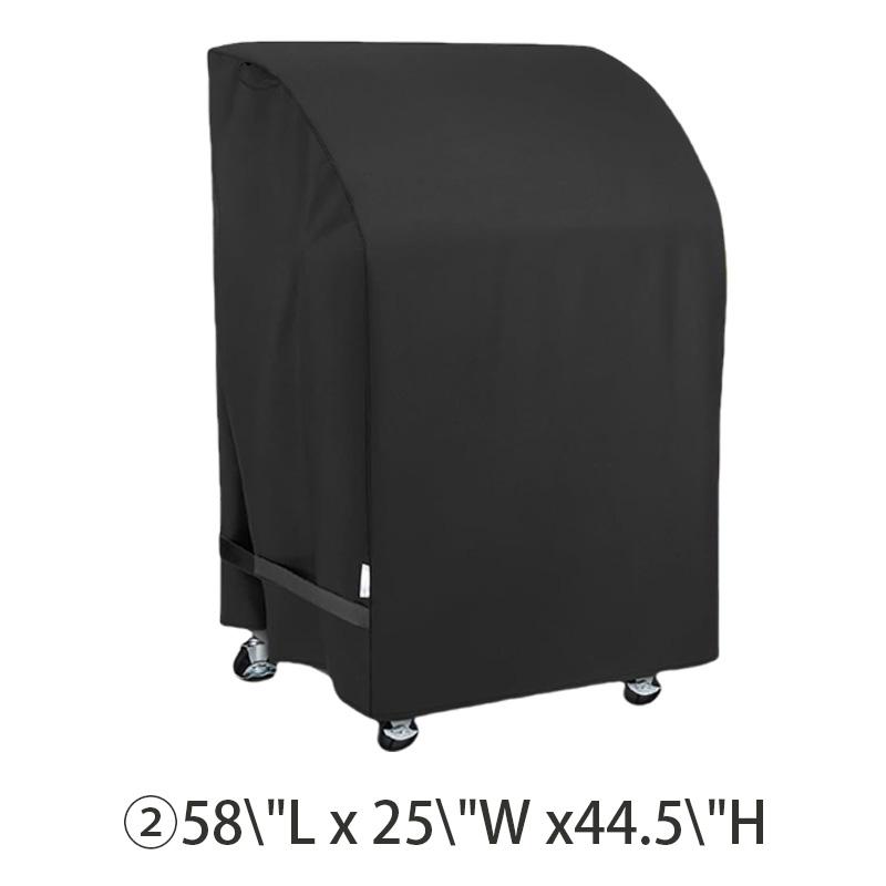 Outdoor Barbecue Grill Cover Black BBQ Grill Storage Cover Proofdust Cloth Grill Protection Parts Multiple Size Options