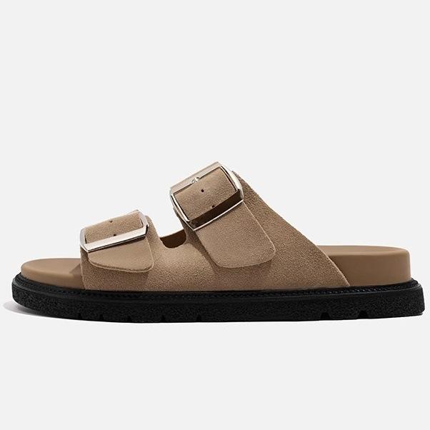 Ruoji 2025 platform retro Boken sandals women's 2025 summer casual versatile slippers wear retro style