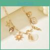 Shell Necklace Summer Ocean Jewelry With Adjustable Clasp For Women