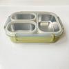 Stainless Steel Lunch Box Eco-Friendly Non-Toxic Divided Tray 25oz Capacity Metal Bento Box Snacks