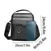 Neutral Style Shoulder Bag for Men and Women, Suitable for Business Travel and Work Pu Solid Color Crossbody Bag.