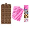 Geometric Heart Silicone Mold Chocolate Cake Mold Dessert Baking Mold for Valentine’s Day DIY Fondant Candy Ice Cube Tray Tools
