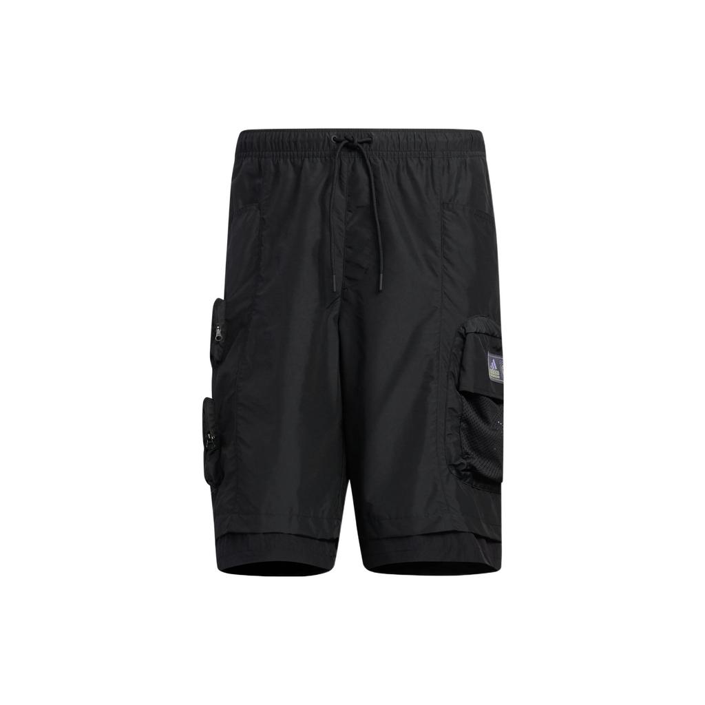 Adidas Sport Pocket Woven Cargo Shorts Men Bottoms Black HE7436