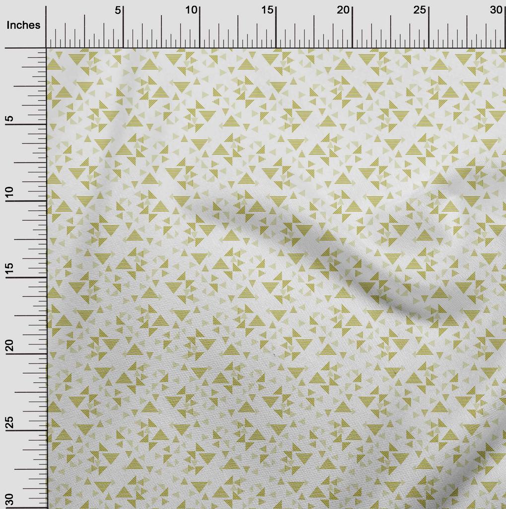 oneOone Cotton Flex Fabric Triangle Geometric Print Fabric By Yard 40 Inch