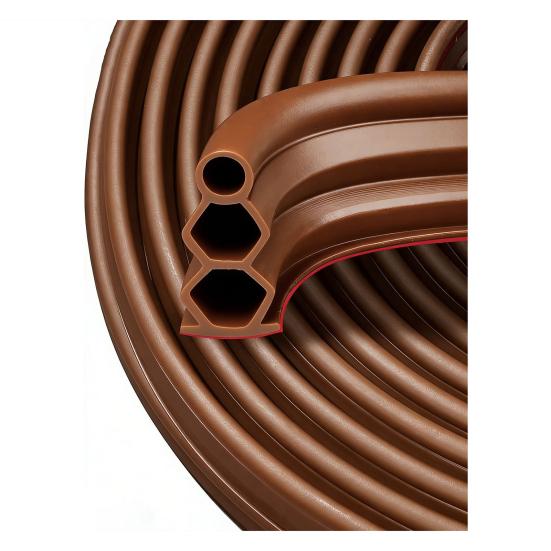 Bumper Strip Three-Layer Weatherstripping Thick Rubber Door Seal Strip Large Gaps Flexible Durable Insulation Strip
