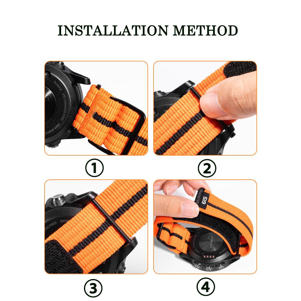 22mm 26mm Sport Nylonarmband für Garmin Fenxi 8 47/51mm Enduro 3 2 Quick Fit Ersatzarmband für Garmin Fenix E/7X/6X/5X Armband