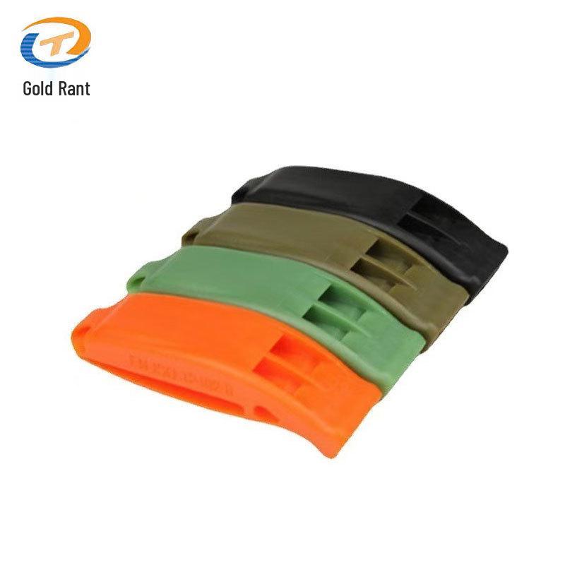 Dual-Frequency Arc Sound Rescue Whistle for Outdoor Survival and Sports