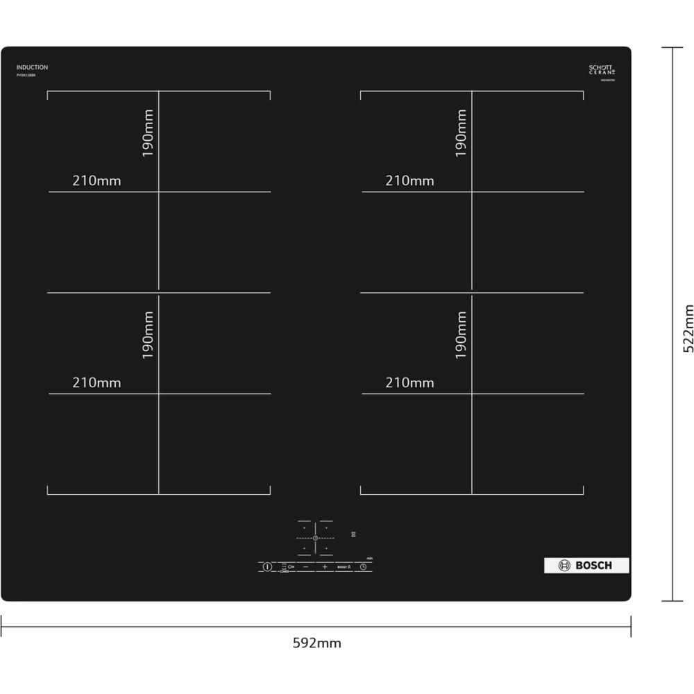 Piano cottura a induzione BOSCH PVQ611BB6E