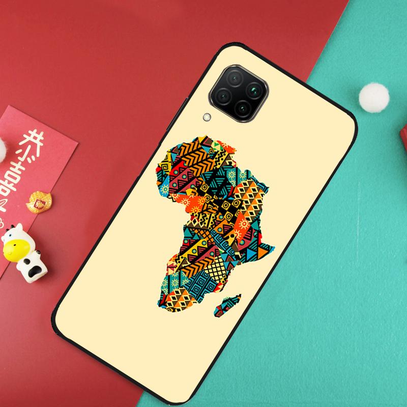 Africa Map Geography For Huawei Nova Y73 Y70 Y72 Y60 Y90 Y61 Y91 8i 7i 11i 12i 12s 9 10 SE P20 P30 P40 Lite Case