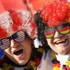 3-Piece Tricolor Fans Gear Set - Red White & Blue Wig, Scarf, And Glasses For Sports Events, Themed Parties, And Cosplay Costume