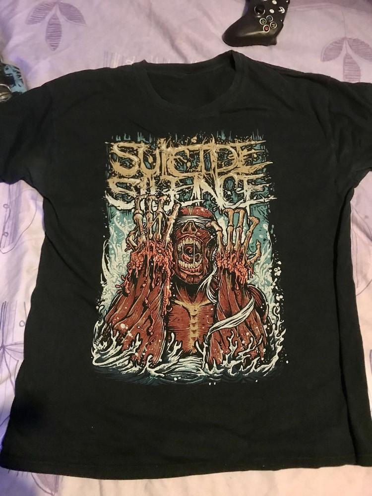 Suicide Silence Музыка для влюбленных Черная футболка Хлопок Полный размер YY167 Унисекс футболка XXL