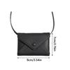 New PU Leather Shoulder Bag Solid Color Multifunctional Waist Bag Durable Mini Bag Necklace