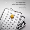 Shengjia 304 Stainless Steel Rectangular Steaming Tray