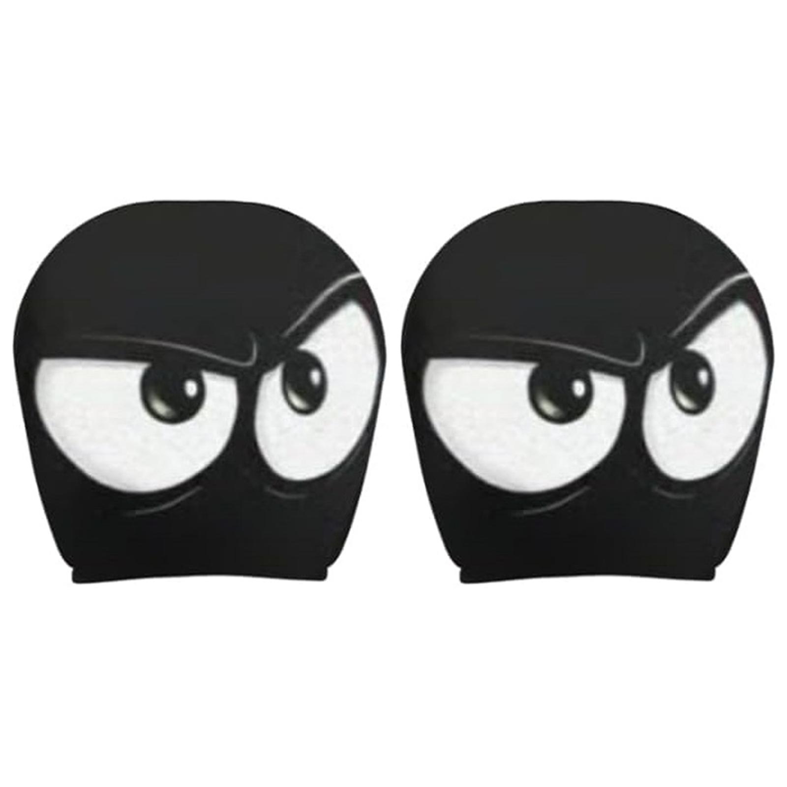 2pcs Car Headrest Covers Stretchy Headrest Protector Universal Car Seat Mask Reusable for Auto Front Seat Rest Decoration