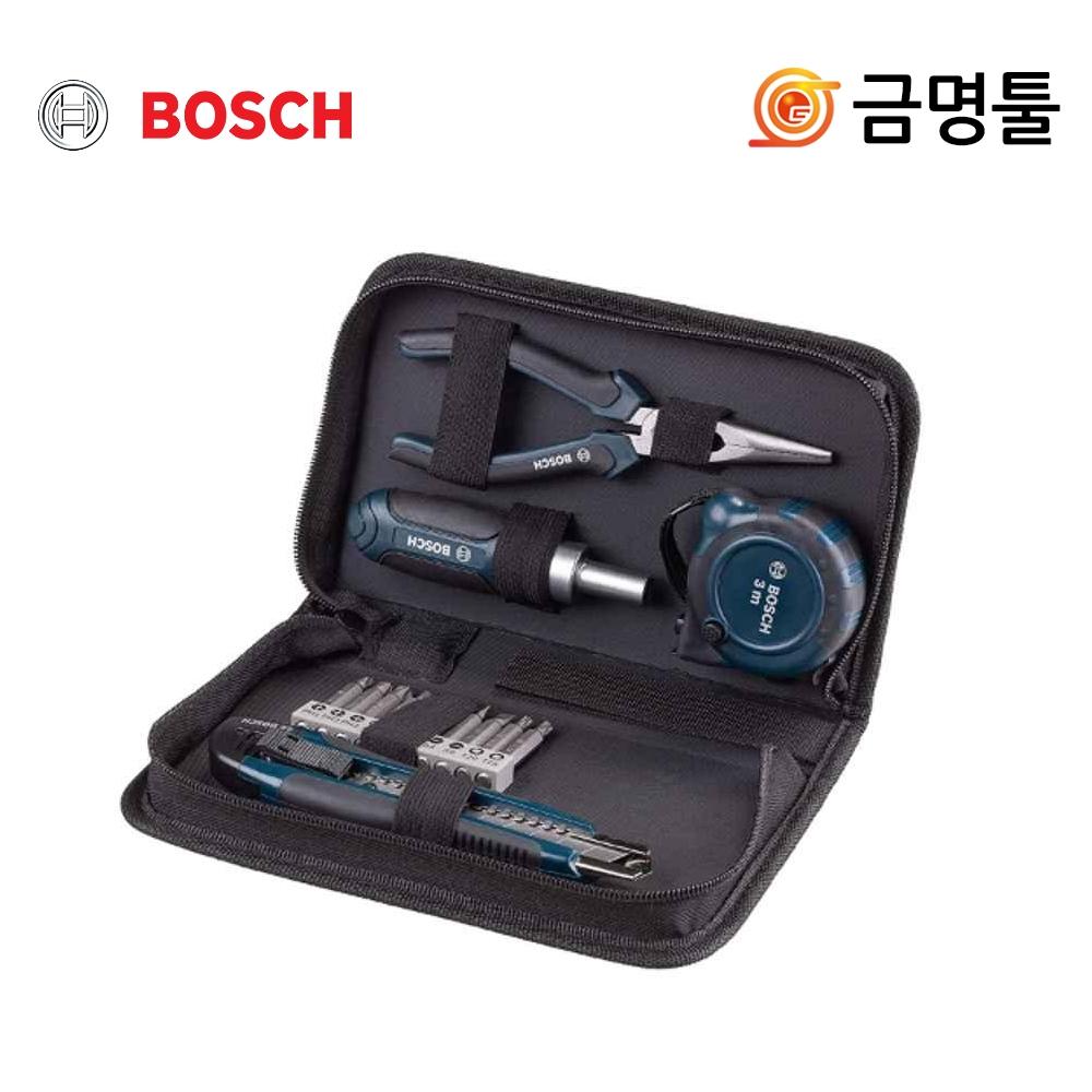

Набор ручных инструментов Bosch, 14 шт. 2607017521, рулетка + нож для резки + длинный нос + отвертка, набор ручных инструментов