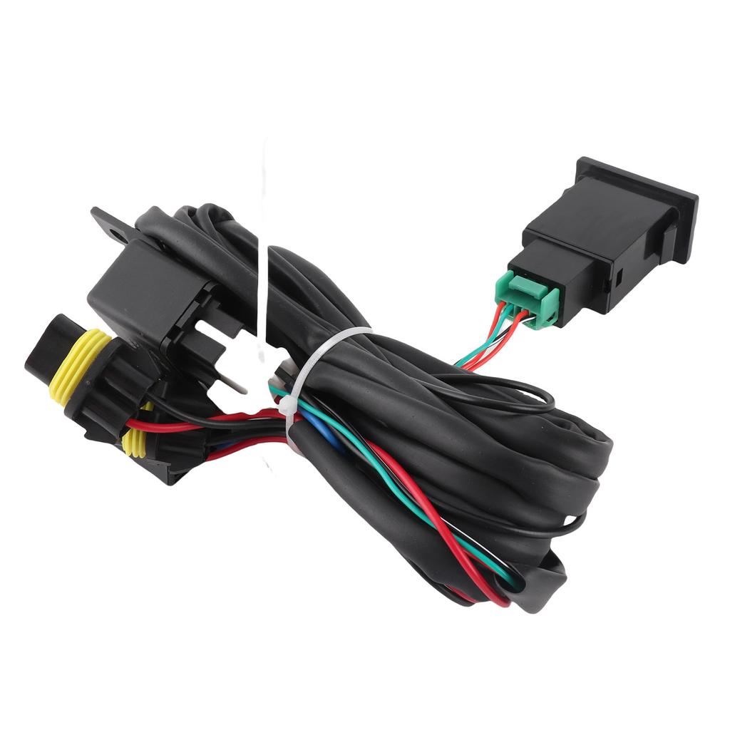 12V Universal Car LED Fog Light On Off Switch Wiring Harness Fuse Relay Kit