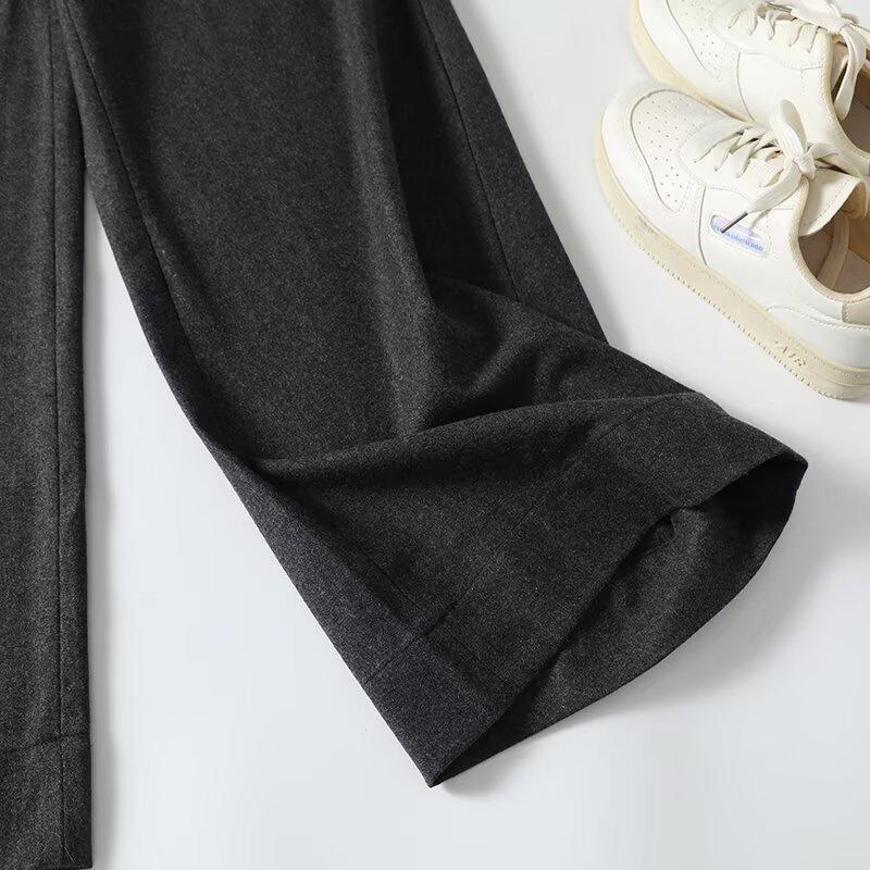 Dámské jarní volné kalhoty s širokými nohavicemi pro dojíždění do práce 2025