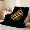 1PC Club Brugge Kv Patterned Flannel Blanket Suitable For All Seasons For Home Decor Warmth And Comfort Gifts Holiday Present