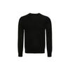 Solid Color Crew Neck Ribbed Knit Sweater Men Sweater Black 3K1MX9-1MZSZ-0031